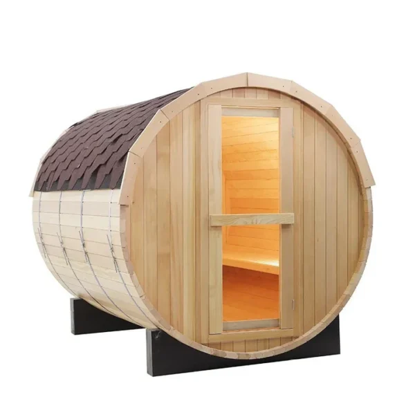 4-Person Outdoor Barrel Sauna - Outdoor Living - Image 4