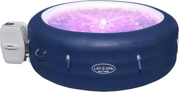 Lay-Z-Spa Saint Tropez Hot Tub with 120 Airjet Massage System with Floating LED light