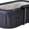 Latest Mspa Portable Hot Tub Round 6 Persons Outdoor Bubble Spa Pool - Image 2
