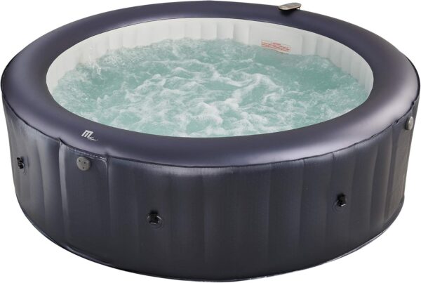 Latest Mspa Portable Hot Tub Round 6 Persons Outdoor Bubble Spa Pool