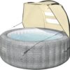 Hot Tub with Canopy Cover for Weather and Sun Shelter Fits Most Lay-Z-Spa Models