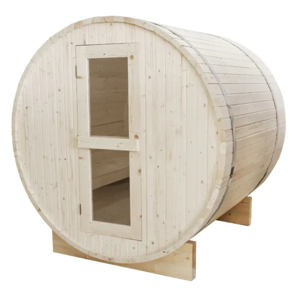 4-Person Outdoor Barrel Sauna - Outdoor Living - Image 3