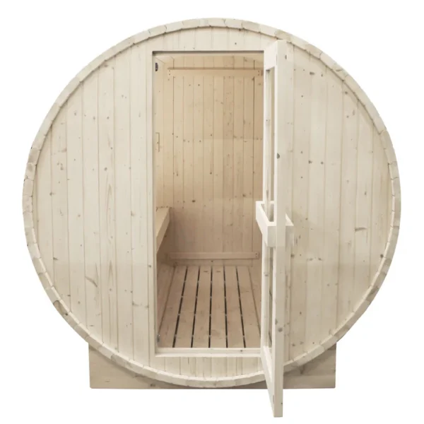 4-Person Outdoor Barrel Sauna - Outdoor Living - Image 2