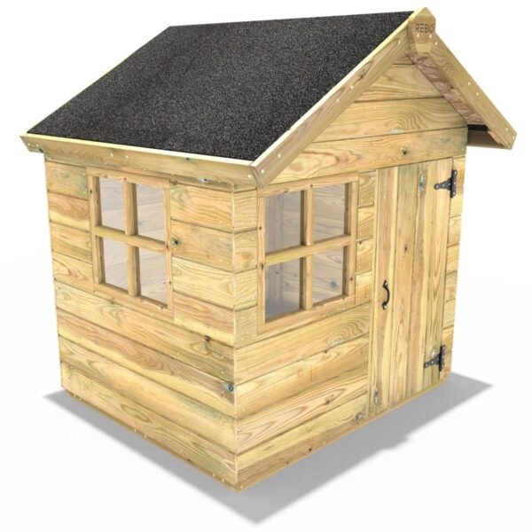 Rebo Orchard Garden 4FT x 4FT Wooden Playhouse – Owl - Image 2