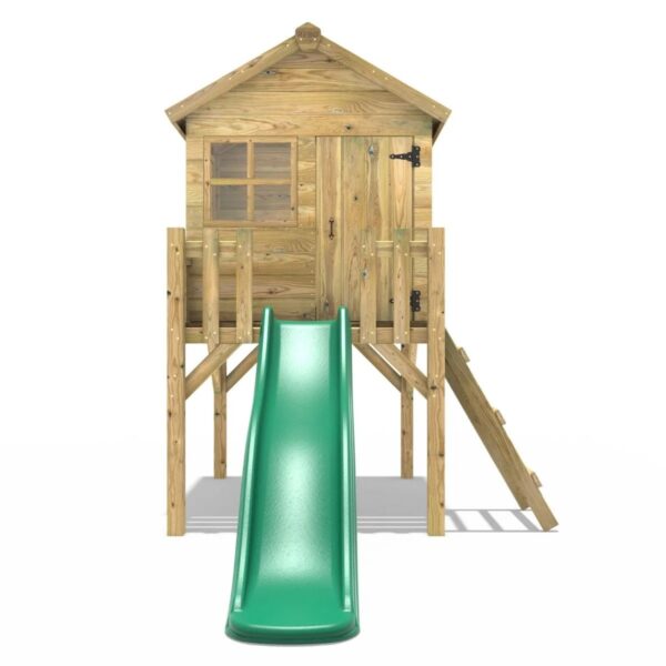 Rebo Orchard Playhouse, 6FT Slide – Swan D Green - Image 3