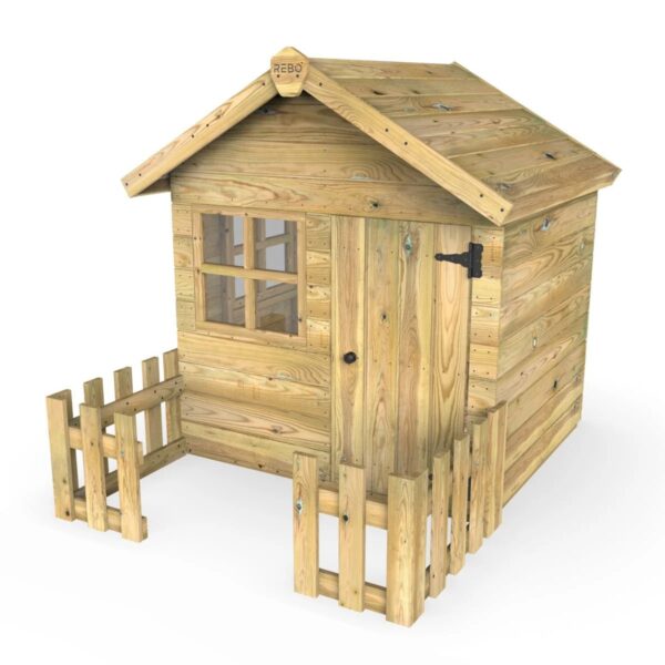 Rebo Orchard Children’s 4FT x 4FT Wooden Garden Playhouse – Lark